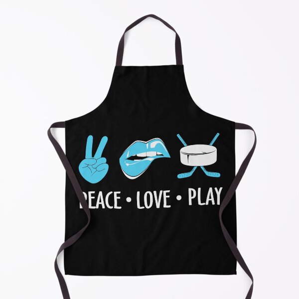 Item preview, Peace Love Play Hockey designed and sold by ArtHavenDesign.