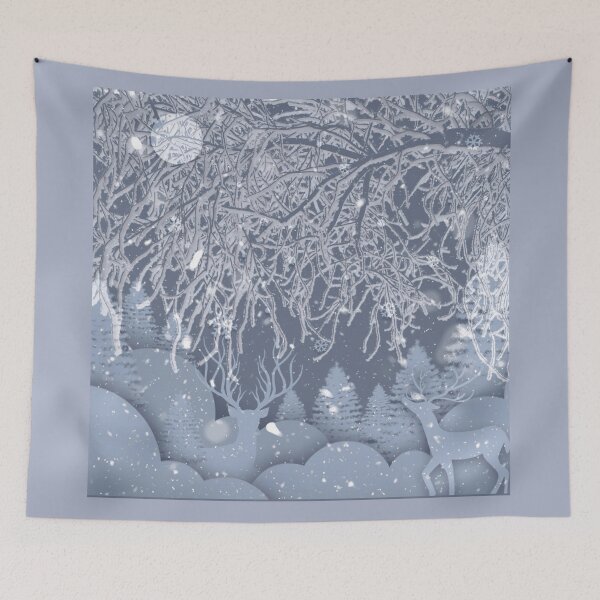 Aperçu de l'œuvre Paysage enneigé d'hiver créée et vendue par AnnabellaRh.