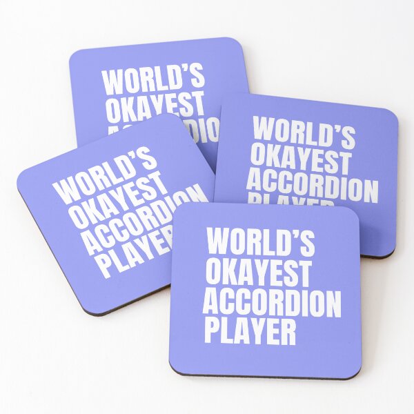 Item preview, World's Okayest Accordion Player - White designed and sold by Cutsandsparks.