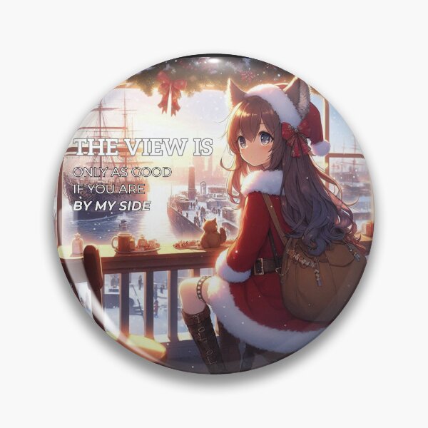 Item preview, Anime Cute Girlfriend Waifu Material chick Christmas Theme (silvergoldvisionary)   designed and sold by SGVisionary.