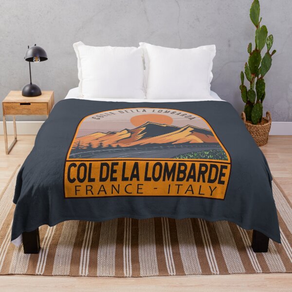 Item preview, Col de la Lombarde Italy France Retro Travel Emblem designed and sold by KrisSidDesigns.