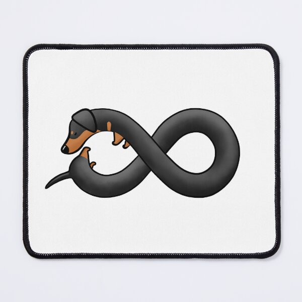 Item preview, Doxieus, the Infinite Dachshund (Black and Tan) designed and sold by Tessa Draws Stoof.