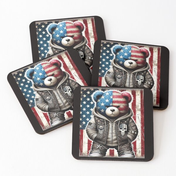 Item preview, Teddy Bear, America, Flag,Rock Style,PROUD, PATRIOT designed and sold by EpicBuy.