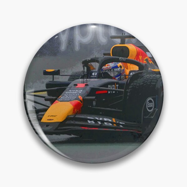Item preview, Max Verstappen racing a brilliant race in the rain during the 2024 Brazilian Grand Prix at Interlagos abstract designed and sold by Rodissimus1984.