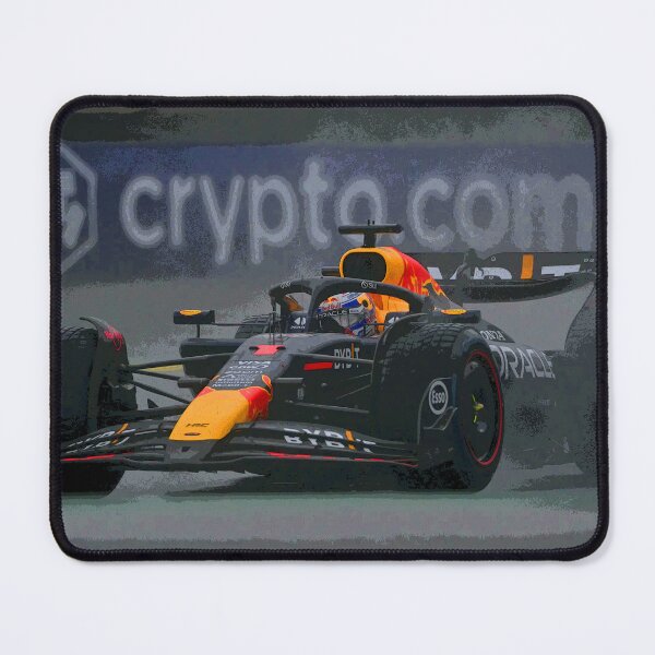 Item preview, Max Verstappen racing a brilliant race in the rain during the 2024 Brazilian Grand Prix at Interlagos abstract designed and sold by Rodissimus1984.
