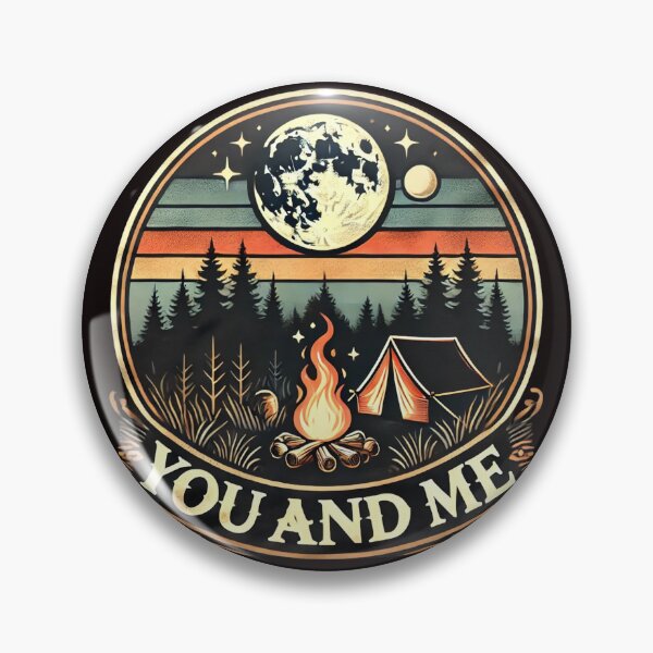 Item preview, RETRO,RELATIONSHIP,Romantic, Camping, Night Scene, Tent and Campfire designed and sold by EpicBuy.