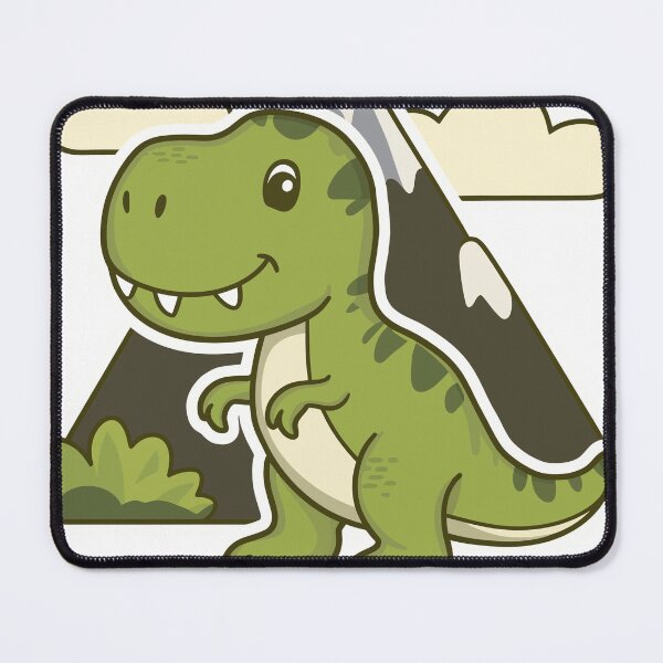 Item preview, cute green dinosaur designed and sold by feelmydance.
