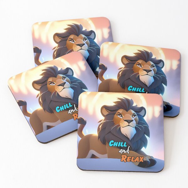 Item preview, Lion 7 - Chill and Relax designed and sold by thejungleheroes.