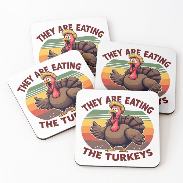 Item preview, They Are Eating The Turkeys Funny Retro Sunset Thanksgiving designed and sold by WildPalette-Art.