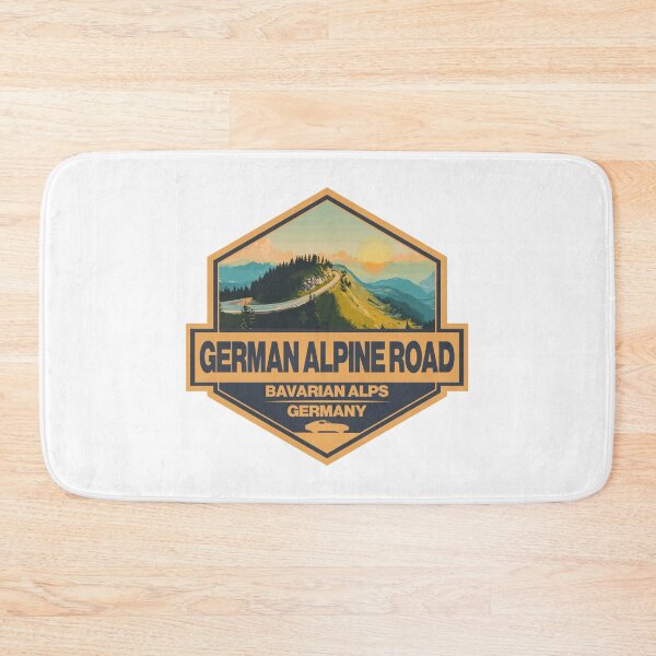 Item preview, German Alpine Road Germany Travel Art Badge designed and sold by KrisSidDesigns.