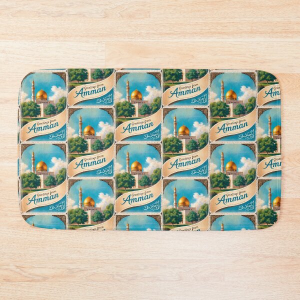 Item preview, Greetings from Amman Jordan Vintage Travel Retro Postcard Design designed and sold by TravelPostcardGems.