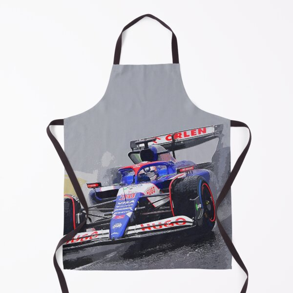 Item preview, Liam Lawson racing in the rain during the 2024 Brazilian Grand Prix at Interlagos watercolor designed and sold by Rodissimus1984.