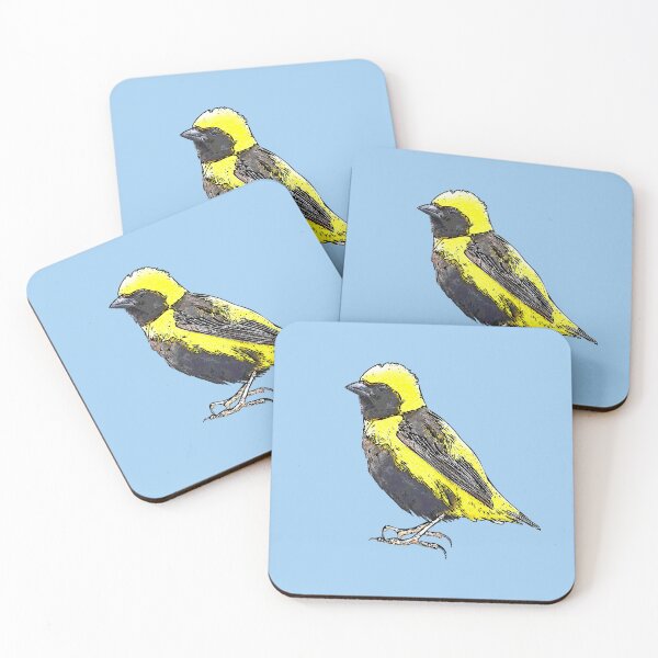 Item preview, Yellow-crowned Bishop Black Alternate Design  designed and sold by designsasstultd.