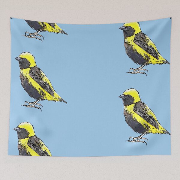 Item preview, Yellow-crowned Bishop Black Alternate Design  designed and sold by designsasstultd.