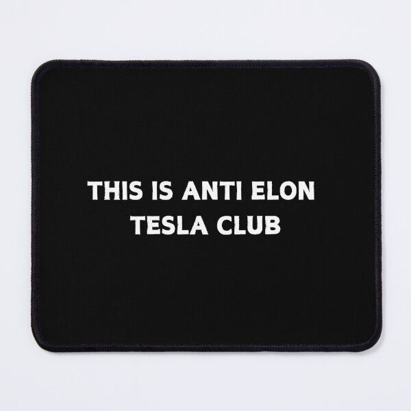 Item preview, Anti Elon Tesla Club - Bumper Sticker Decal Accessories - Elon Musk Is Crazy!! social Sticker designed and sold by CapriCreatives.