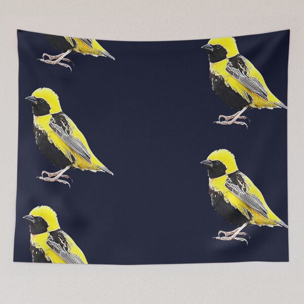 Item preview, Yellow-crowned Bishop White Alternate Design  designed and sold by designsasstultd.
