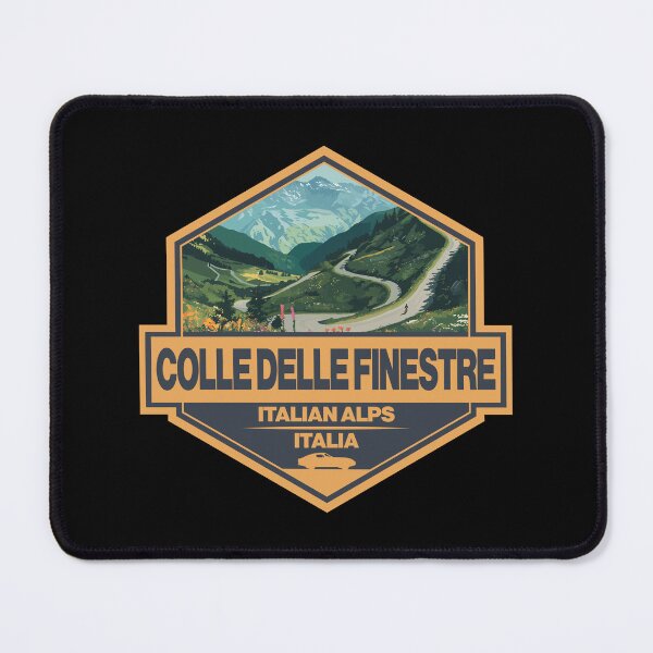 Item preview, Colle delle Finestre Italy Finestre Pass Travel Art Badge designed and sold by KrisSidDesigns.