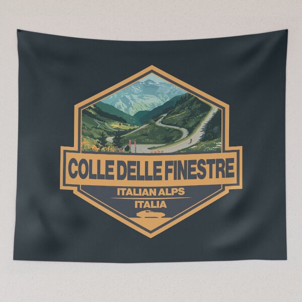 Item preview, Colle delle Finestre Italy Finestre Pass Travel Art Badge designed and sold by KrisSidDesigns.