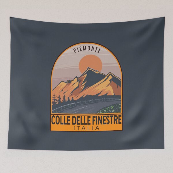 Item preview, Colle delle Finestre Italy Finestre Pass Retro Travel Emblem designed and sold by KrisSidDesigns.