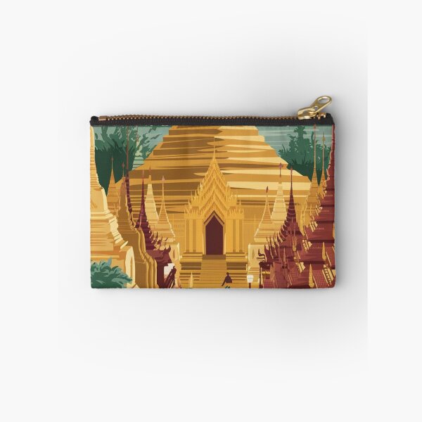 Item preview, Yangon Vintage Travel Poster designed and sold by TravelerRat.