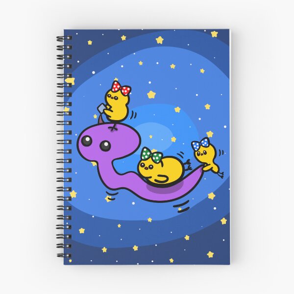 Item preview, Space chicks swimming through space on aliens designed and sold by Demeka-chan.