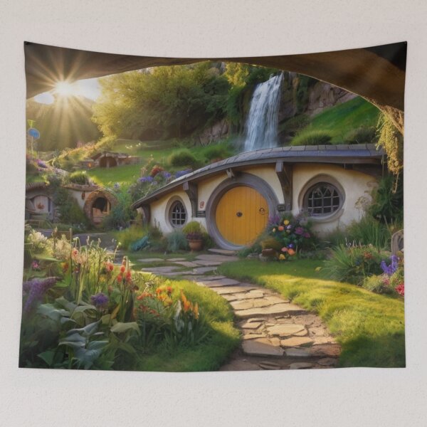 Item preview, Sunlit Path to the Fairy Tale Cottage designed and sold by BlareBlare.