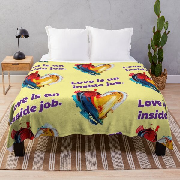 Item preview, Love is an inside job, funny quote designed and sold by Mauswohn.