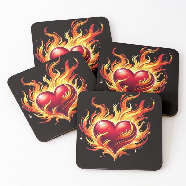 Item preview, love ,fire ,flaming heart, romantic, designed and sold by EpicBuy.