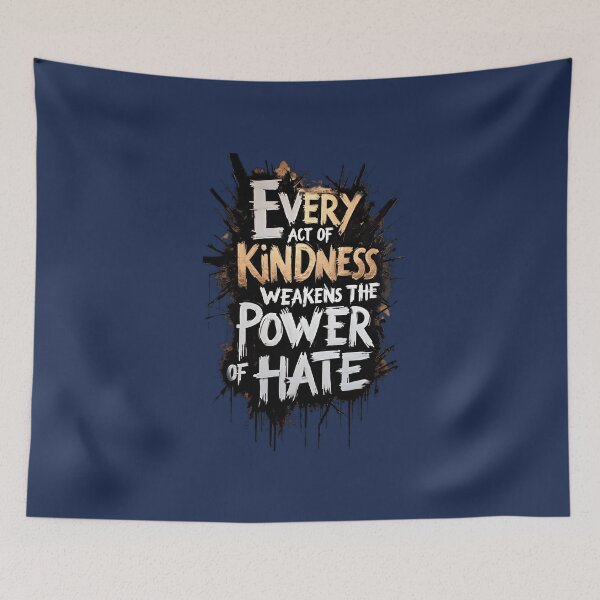 Item preview, Street Art for Change: Kindness Weakens the Power of Hate designed and sold by AmuraLumina.