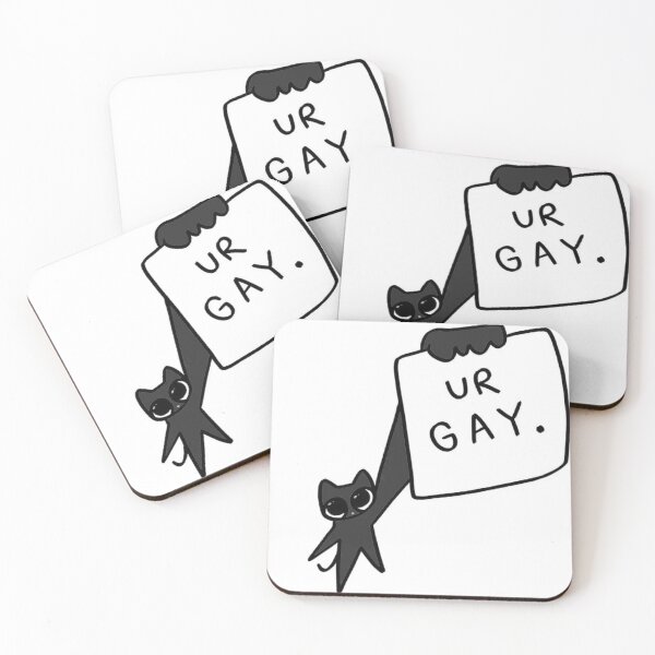 Item preview, Gay poster cat (black) designed and sold by xiaxap.