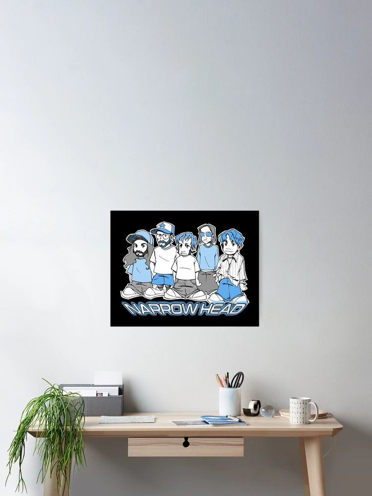 Thumbnail 2 of 3, Poster, Narrow Head Cartoon designed and sold by Rasmuschrist.