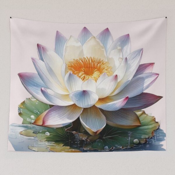 Item preview, Sweet white lotus designed and sold by Trianglegreen.