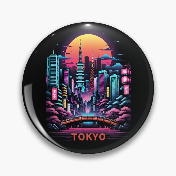 Item preview, Paisaje urbano de Tokio de noche designed and sold by DN7TEES.