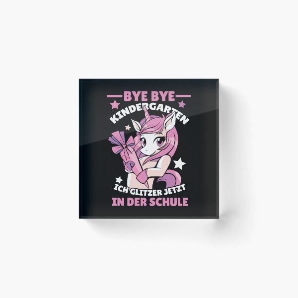 Item preview, Bye Bye Kindergarten school Unicorn - Ich Glitzer Jetzt in der Schule designed and sold by DrawHandArt.