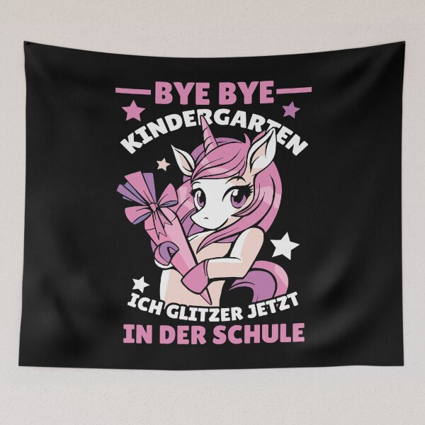 Item preview, Bye Bye Kindergarten school Unicorn - Ich Glitzer Jetzt in der Schule designed and sold by DrawHandArt.