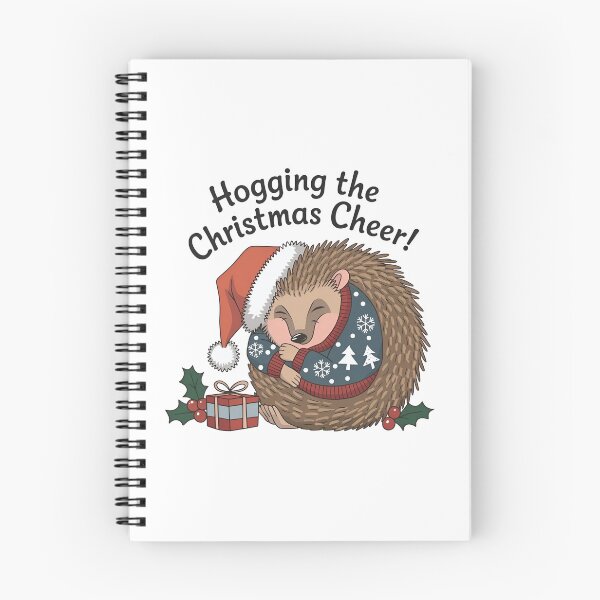 Item preview, Hogging The Christmas Cheer ,Christmas Funny Hedgehog designed and sold by luannsemmsobre.