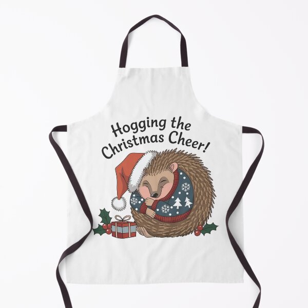 Item preview, Hogging The Christmas Cheer ,Christmas Funny Hedgehog designed and sold by luannsemmsobre.