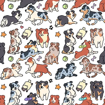 Artwork thumbnail, Australian shepherd pattern by Psychoon