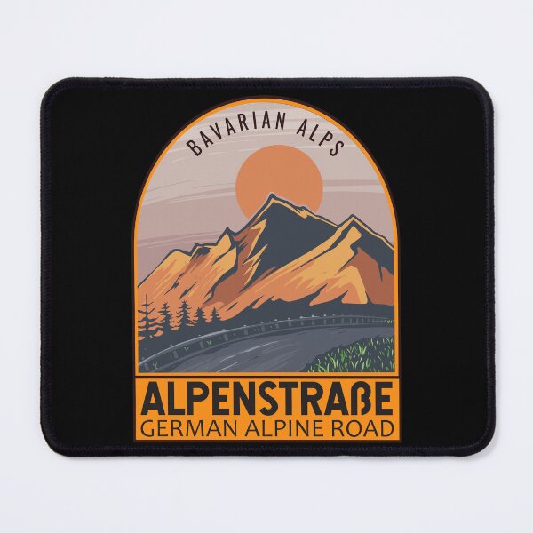 Item preview, German Alpine Road Germany Retro Travel Emblem designed and sold by KrisSidDesigns.