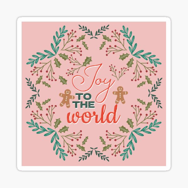 Item preview, Joy to the world pink designed and sold by Ana Gorozpe.