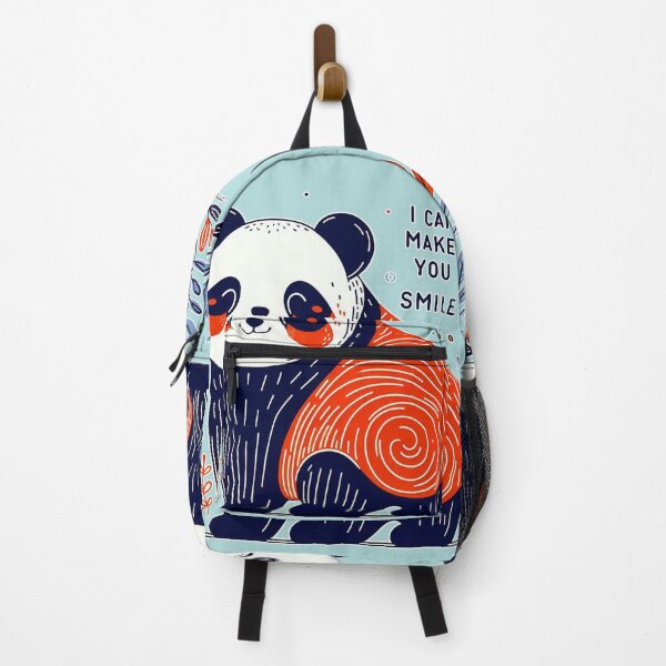 Item preview, Cute Panda in red navy blue " I can make you smile" designed and sold by Nanthanon.