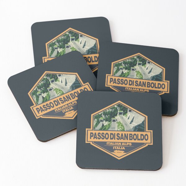 Item preview, Passo di San Boldo Italy San Boldo Pass Travel Art Badge designed and sold by KrisSidDesigns.