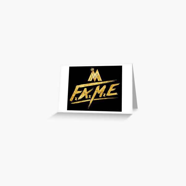 Maluma Gold Fame Logo Greeting Card For Sale By Gilang67 Redbubble