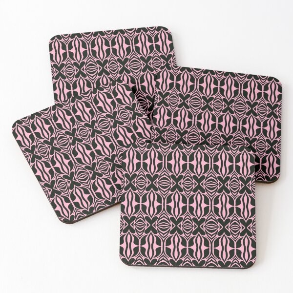 Item preview, Floral Symmetries: Black and Pink 6 designed and sold by AneissPiaf.