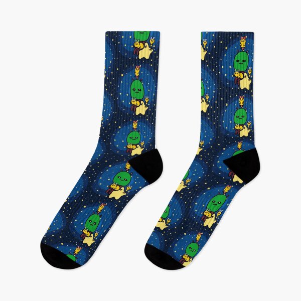 Item preview, Space chicks looking at the starry sky with aliens designed and sold by Demeka-chan.
