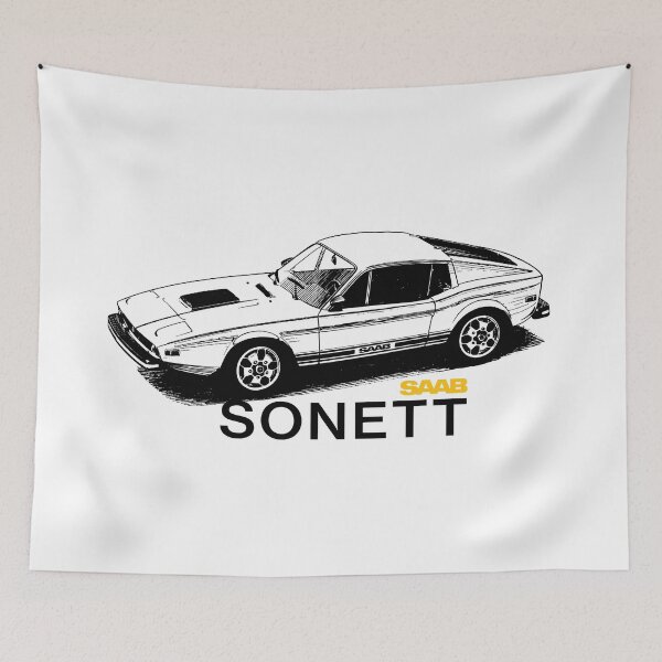 Artikelvorschau, Kopie eines Saab Sonett Oldtimers entworfen und verkauft von blackdogshop.
