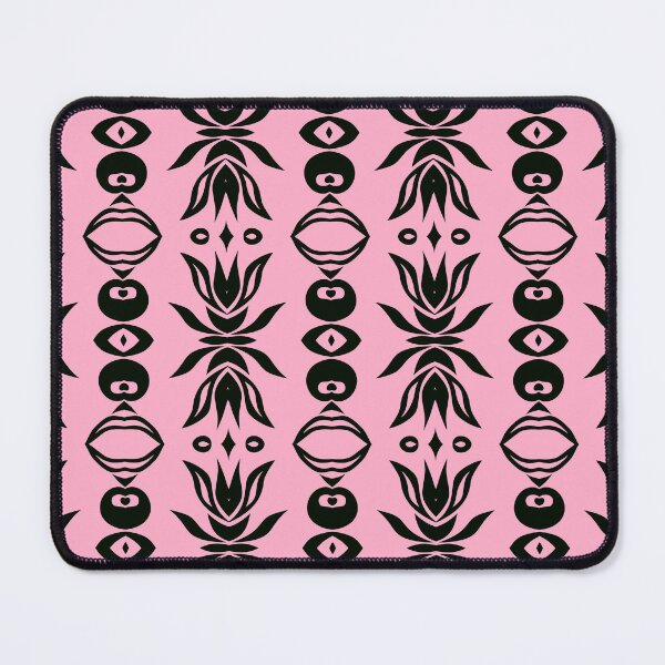 Item preview, Floral Symmetries: Black and Pink 8 designed and sold by AneissPiaf.