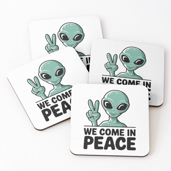 Item preview, Newcomer "We came in peace" designed and sold by GGZebra.