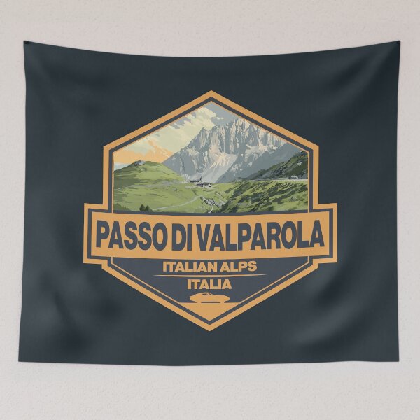 Item preview, Passo di Valparola Italy Valparola Pass Travel Art Badge designed and sold by KrisSidDesigns.
