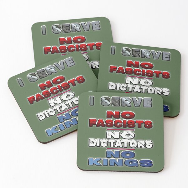 Item preview, I Serve No Fascists, Dictators, or Kings designed and sold by Nomadic Spirit Studios.